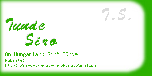 tunde siro business card