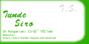 tunde siro business card